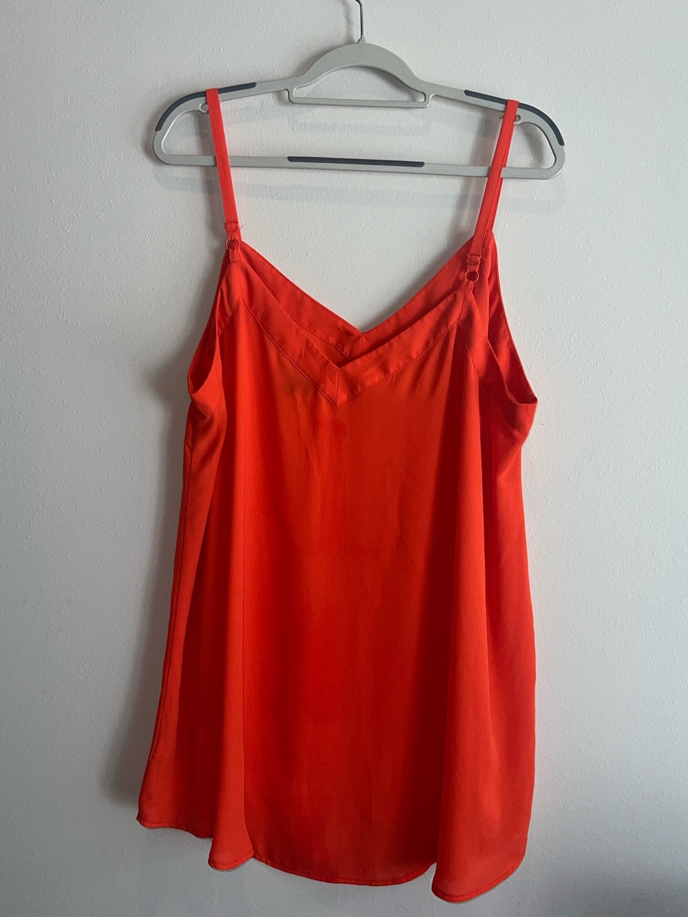 Torrid Women’s Orange Tank Top Chiffon Sleeveless Blouse Plus Size 2 2X - Picture 2 of 6